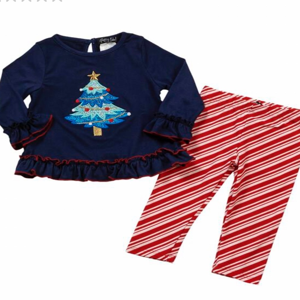NWT Girl’s 24 Mo. Rare Too!  Two Piece Christmas Holiday Outfit
